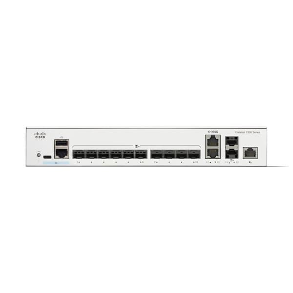 Switch - CISCO - Catalyst 1300 - 12 portar - 10GE SFP+ - 2 delade upplänkar
