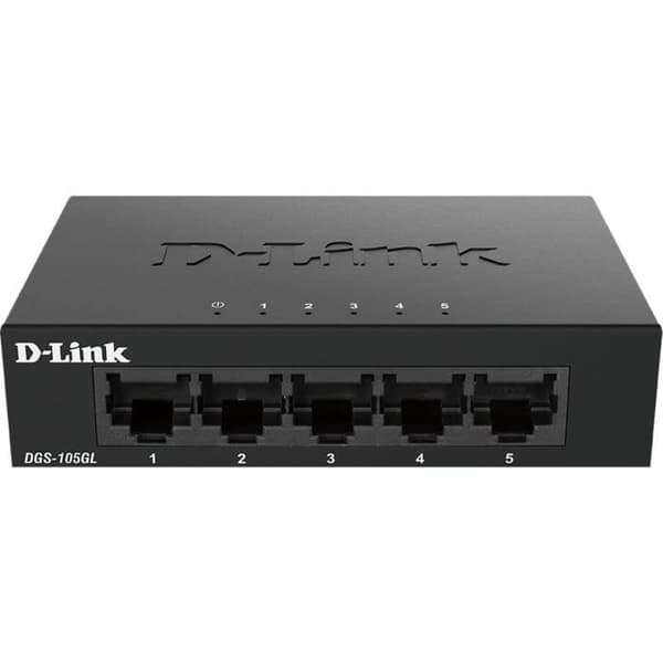 5-portars Gigabit-switch - Metall, plastkontakter - DLINK - DGS-105GLE