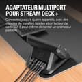 Miniatyrbild 2 av 2: USB Hub - ELGATO - USB Hub för Stream Deck + - 4 portar - Strömförsörjning - SD/microSD-kortläsare
