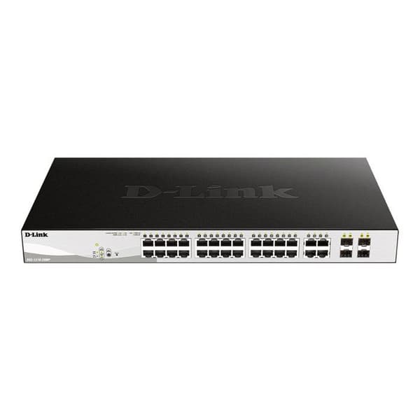 Commutator D-Link DGS 1210-28MP - 24 portar PoE+ - 4 portar Gigabit - Rackable - Intelligent