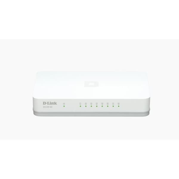 D-Link GO-SW-8G 8-portars Gigabit Switch - Ethernet - 2 års garanti