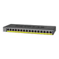 Miniatyrbild 1 av 3: Commutator - NETGEAR - GS116LP - 16 Gigabit-portar - PoE+ 76W - Rackbar och väggmonterad