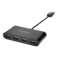 Miniatyrbild 2 av 3: USB 2.0-hub - KENSINGTON - 4 portar - Svart - USB-drivet - Extern