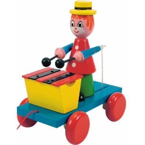 Woodyland 90198 - KVM SWITCH - 21 x 19 cm Pedagogiska leksaker Shooting Clown med Xylofon