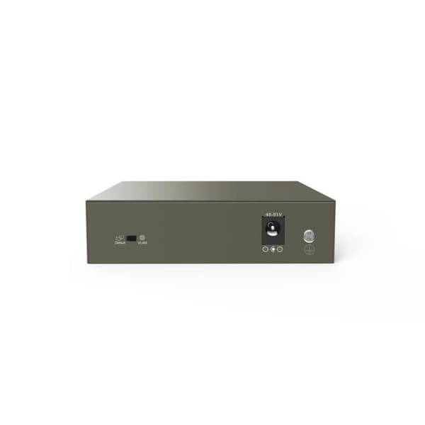 Tenda PoE Switch 5 Ports Gigabit, PoE Switch med 4 PoE Portar 63W, Plug and Play, One-Key VLAN, 6KV överspänningsskydd, Matning för Grå