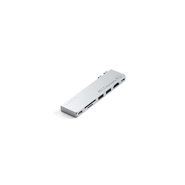 SATECHI USB C HUB MULTIPORT ADAPTER PRO SLIM, 7 I 1 DONGLE FÖR MACBO