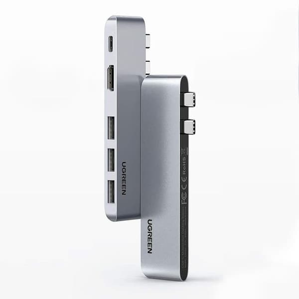 UGREEN 5 i 2 USB C Hub till 4K HDMI 100W PD-laddningsadapter och 3 USB 3.0-portar