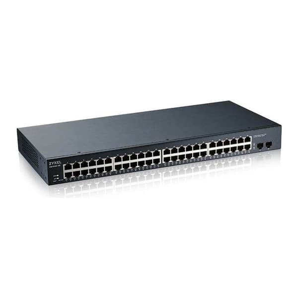 NÄTVERK, Switch, Fristående Switch, Zyxel Gs1900-48 Gbe L2 Smart Switch Rack Specifikationer LAN-portar 48N Datatyp och hastighet Svart