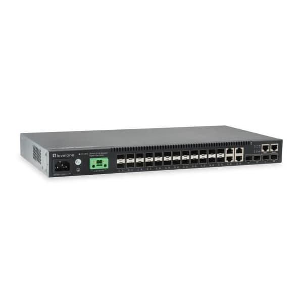 LevelOne GTL-2872, Managed, L3, Ingen, Full duplex, Grid-montering Svart