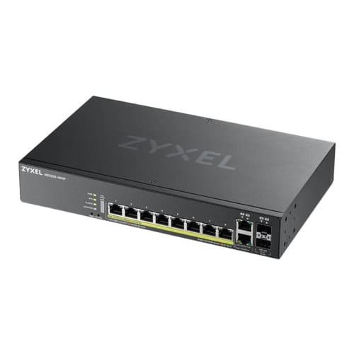 Zyxel GS2220-10HP - switch - 8 portar - Administrerad - rackmonterbar Svart