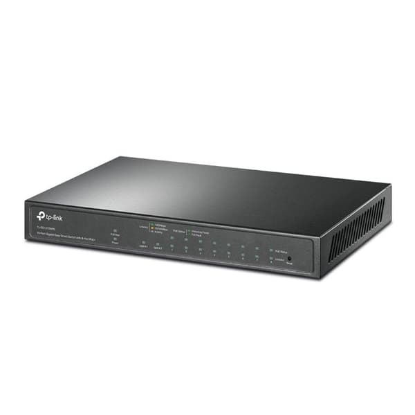 TP-Link TPLINK 10P Gigabit Easy Smart Switch 10-Port Gigabit Easy Smart Switch med 8-portars PoE+ - TL-SG1210MPE