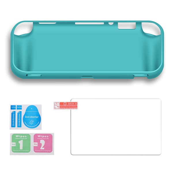 INF Switch Lite/Mini TPU-etui og hærdet glas skærmbeskytter Grøn