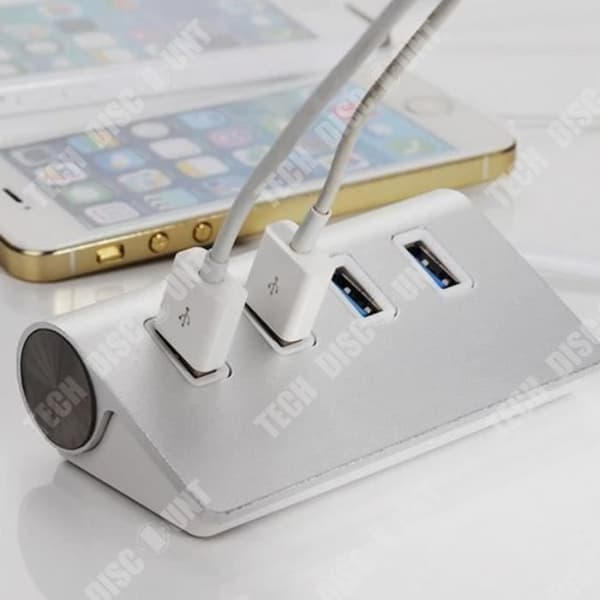 TD® USB 3.0 Hub för Apple MacBook Air Pro iMac 4 Port Hi-Speed USB Adapter MacBook Connect Pendrive Port