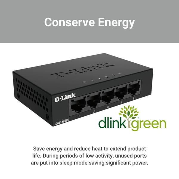 Switch til desktop D-Link DGS-105GL