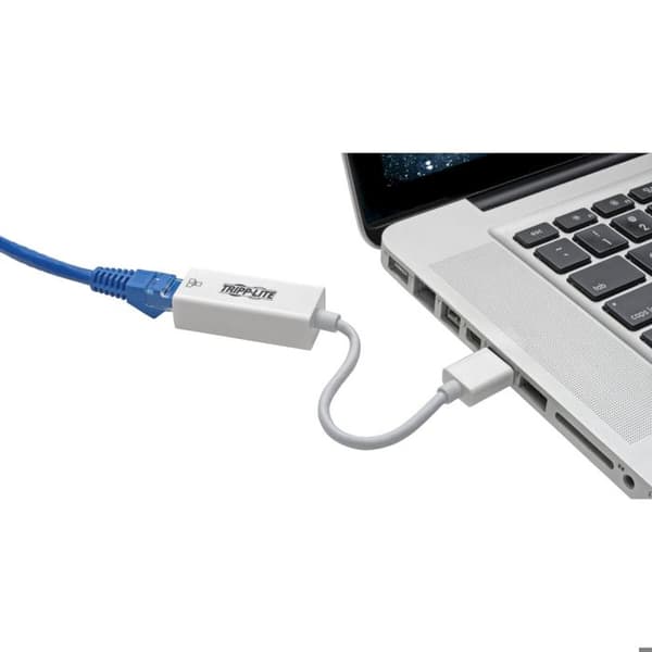 Nätverksadapter - TRIPP LITE - U336-000-GBW - 10/100/1000 Mbps - Vit - Gigabit Ethernet