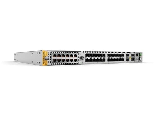 Allied Telesis AT-x950-28XSQ-B01, Hallittu, L3, Ei mitään, Telineasennus