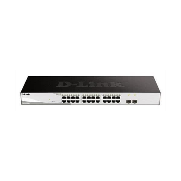 D-LINK DGS-1210-26 Smart+ Switch - Intelligent - 24 x 10/100/1000 + 2 x ...