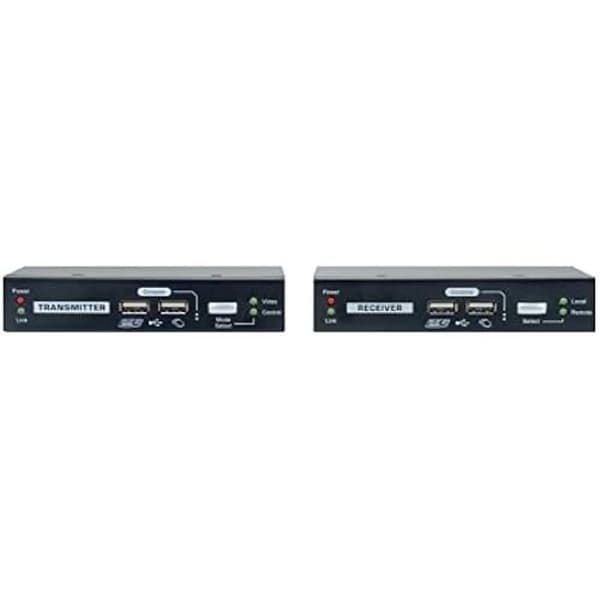 KVM-förlängare - LEVELONE - KVM-9036 - 2xUSB - Plug and Play - LED-indikatorer - Ljudåterkoppling