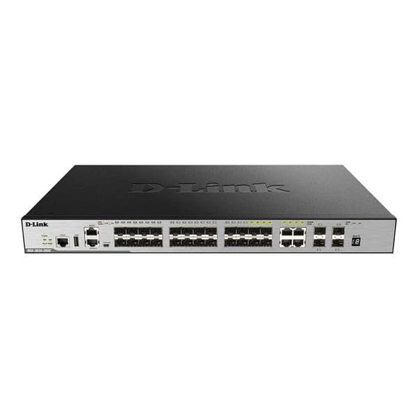D-Link DGS 3630-28SC - switch Svart