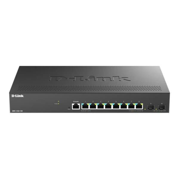Switch - D-Link - DMS 1250-10S - 8 x 2.5GBase-T - 2 x 10 Gigabit SFP+ - Intelligent