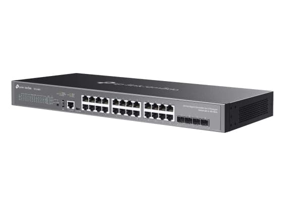 TP-Link SG5428X, hanterad, L3, Gigabit Ethernet (10/100/1000), Rackmontering