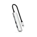 Miniatyrbild 1 av 4: Satechi USB-C Slim Multiport 4-i-1 4K Power Delivery 100W Silver