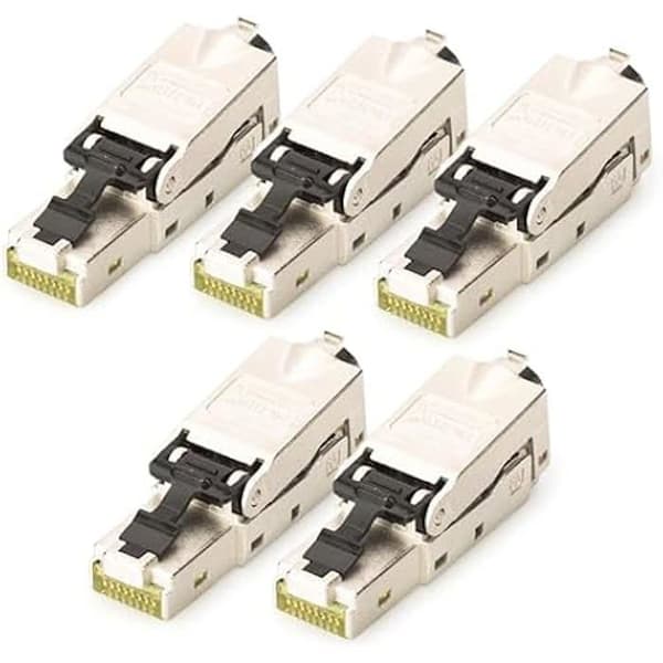 Nätverksanslutare Cat 6A - DIGITUS - DN-93631 - Skärmad 360° - Verktygsfri installation - 10 Gbps