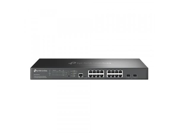 TP-Link Omada SG3218XP-M2, Håndtert, L2+, 2.5G Ethernet (100/1000/2500), Strøm over Ethernet (PoE), Rack-montering, 1U Sort