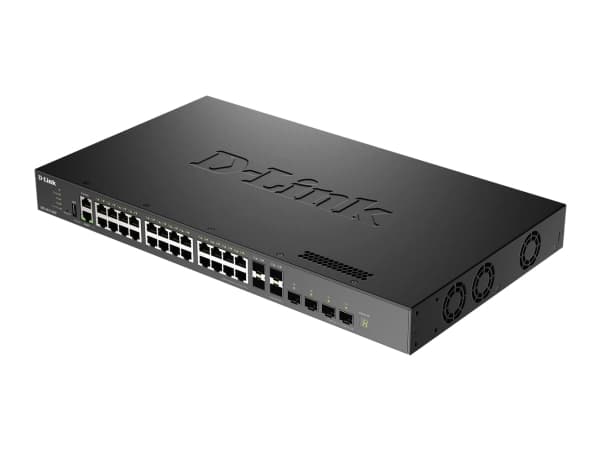 D-LINK Switch 24XG 4SFP+ 4SFP28 L3 24x2.5/5/10G 4xSFP+ 4xSFP28 L3 manag