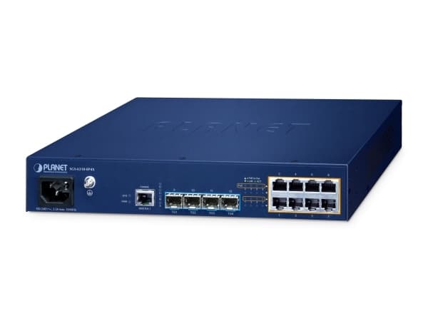 PLANET SGS-6310-8P4X, hanterad, L3, Gigabit Ethernet (10/100/1000), Strömförsörjning via Ethernet (PoE) stöd, Rackmontering, Monteringsbar på väggen