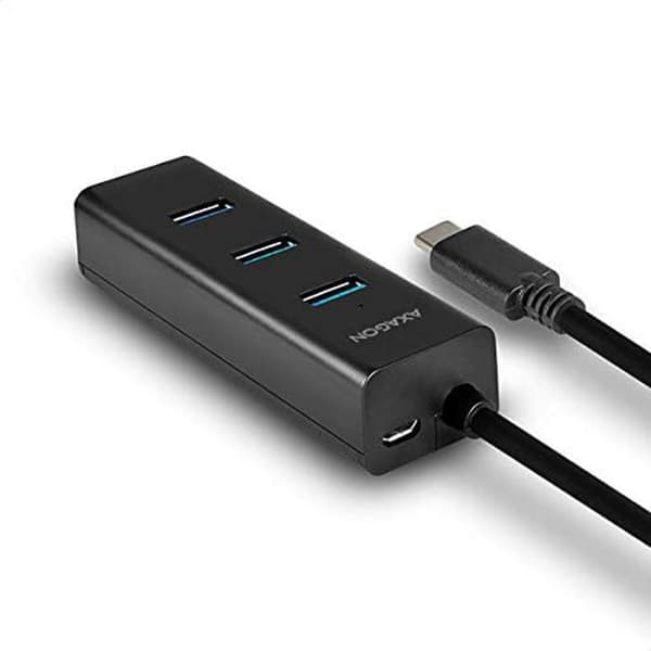 USB-hub - AXAGON - HUE-S2C - 4 portar - USB 3.2 Gen 1 - Ultra Snabb Laddning - Kabel 0,4 m