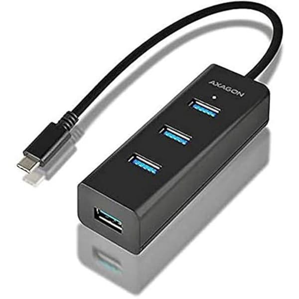 USB-hub - AXAGON - HUE-S2C - 4 portar - USB 3.2 Gen 1 - Ultra Snabb Laddning - Kabel 0,4 m