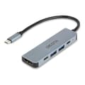 Miniatyrbild 1 av 2: Hub &amp; USB Type-C-konsol - DICOTA - D32060 - Silver - Grå - USB Type-C-gränssnitt