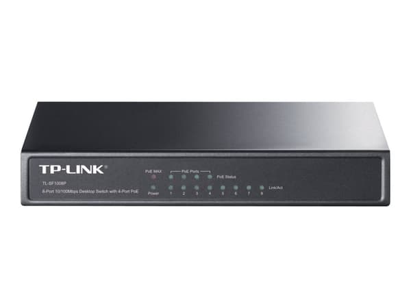 TP-Link TL-SF1008P V4.0 PoE 100/UNM/ 8 Sort