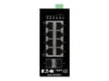 Miniatyrbild 3 av 5: Eaton Tripp Lite series 8-Port Managed Industrial Gigabit Ethernet Switch - 10/100/1000 Mbps, 2 GbE SFP Slots, -40° to 75°C, DIN Mount - Switch - Adm