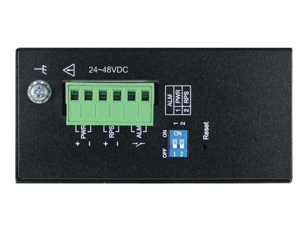 Eaton Tripp Lite series 8-Port Managed Industrial Gigabit Ethernet Switch - 10/100/1000 Mbps, 2 GbE SFP Slots, -40° to 75°C, DIN Mount - Switch - Adm