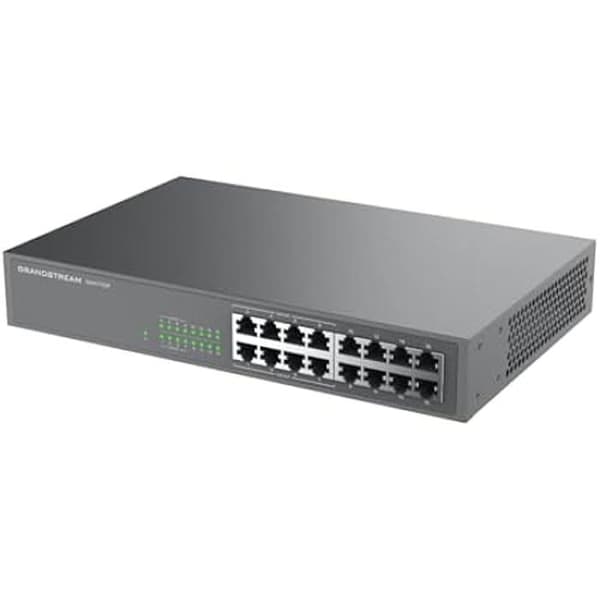 Commutator - GRANDSTREAM - GWN7702P - 16 portar - 8X PoE - Grön teknik