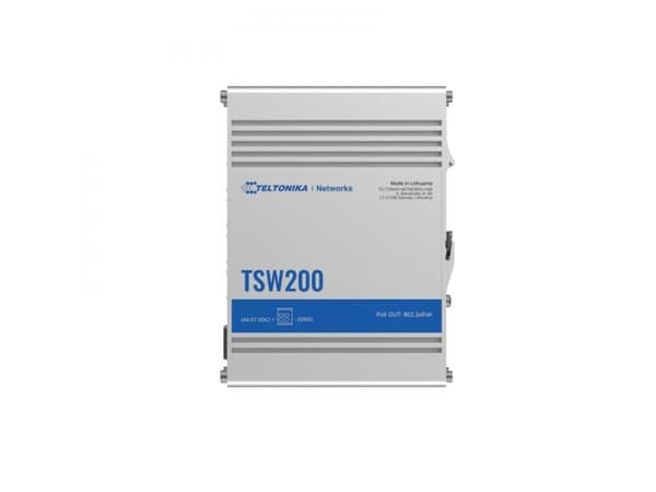 Teltonika Industrial Ethernet switch with 2 SFP ports for Fiber-optic communication and - Switch - Glasfaser (LWL) (TSW2000000B0)