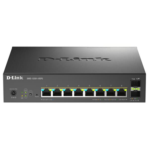 Kytkin D-Link DMS-1250-10SPL/E musta