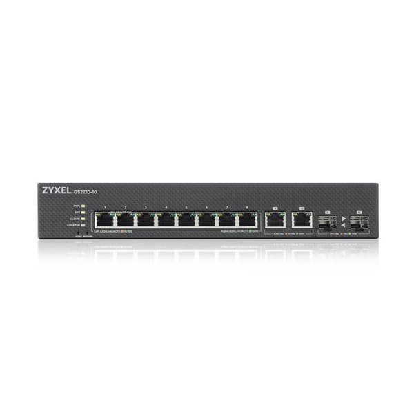 Switch - Zyxel - 8 portar Gbe L2 - Gigabit Ethernet - Fristående - Pålitlig och enkel att konfigurera