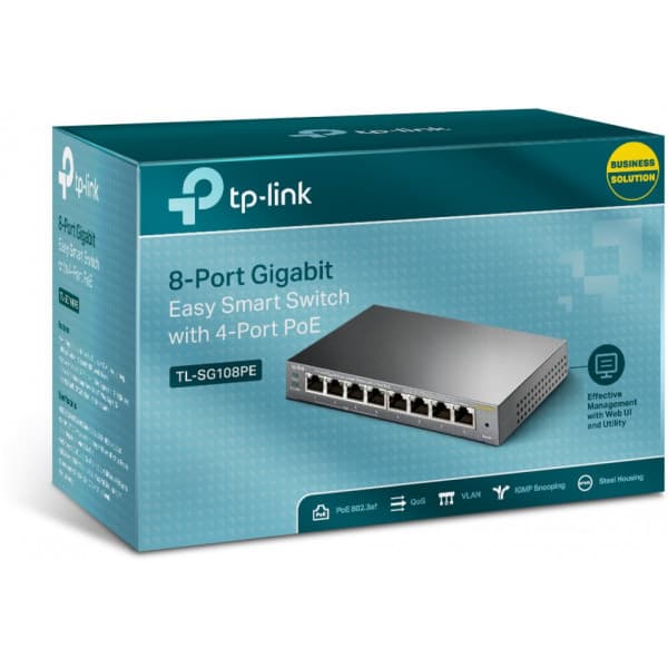 TP-LINK TL-SG108PE - 8-portars switch