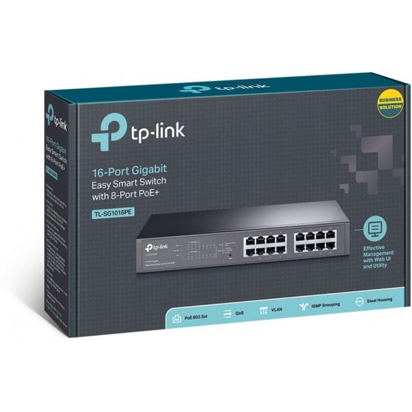 TP-LINK TL-SG1016PE - 16-portars switch
