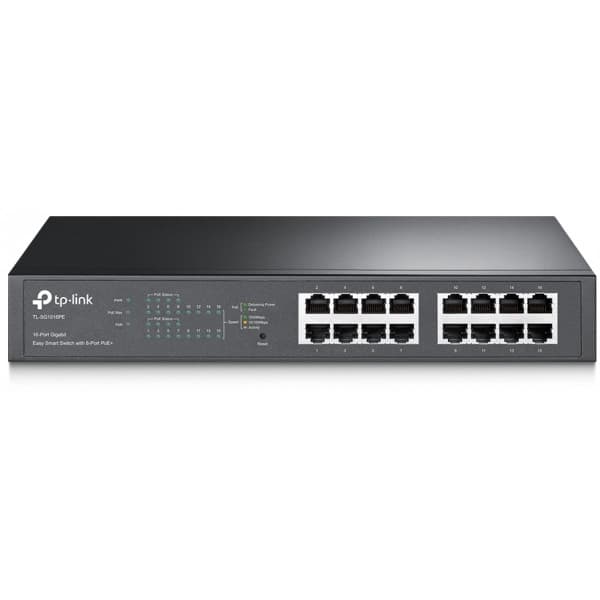 TP-LINK TL-SG1016PE - 16-portars switch Svart