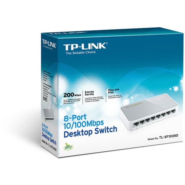 TP-LINK TL-SF1008D 8-portars switch