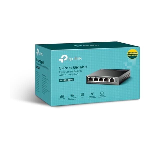 TP-LINK TL-SG105PE - 5-portars PoE-switch