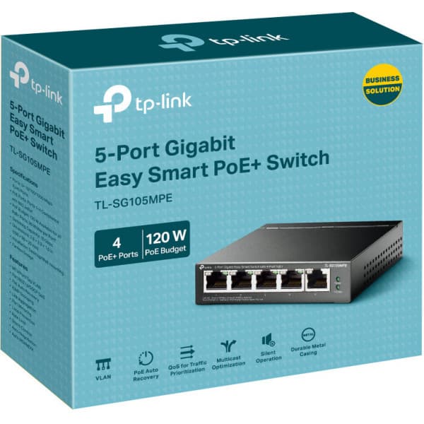 TP-LINK TL-SG105MPE -5-porttinen PoE kytkin
