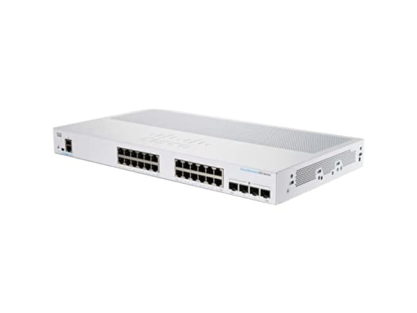 Cisco Business 250 Series CBS250-24T-4G - Switch - L3 - smart - 24 x 10/100/1000 + 4 x Gigabit SFP - rackmonterbar - återanvänd