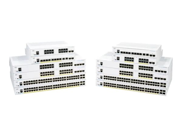 Cisco Business 350 Series CBS350-16P-E-2G - Switch - L3 - Administrerad - 16 x 10/100/1000 (PoE+) + 2 x Gigabit SFP - rackmonterbar - PoE+ (120 W) -