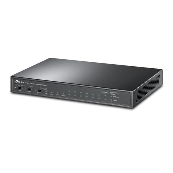 TP-LINK 8PTP-LINK TL-SL1311MP Gigabit Fristående Switch - Ohanterad - 10 portar - Svart