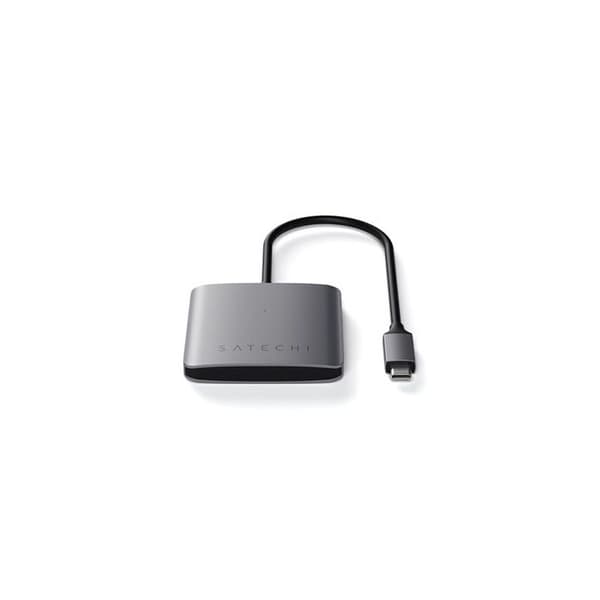 USB-C-hubb - Satechi - Aluminium - 4 portar - 5 Gbps - Plug-and-Play